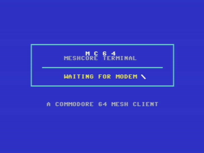 mc64 waiting for modem